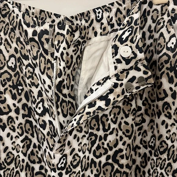 Maeve Animal Print wide leg pants - Picture 3 of 8